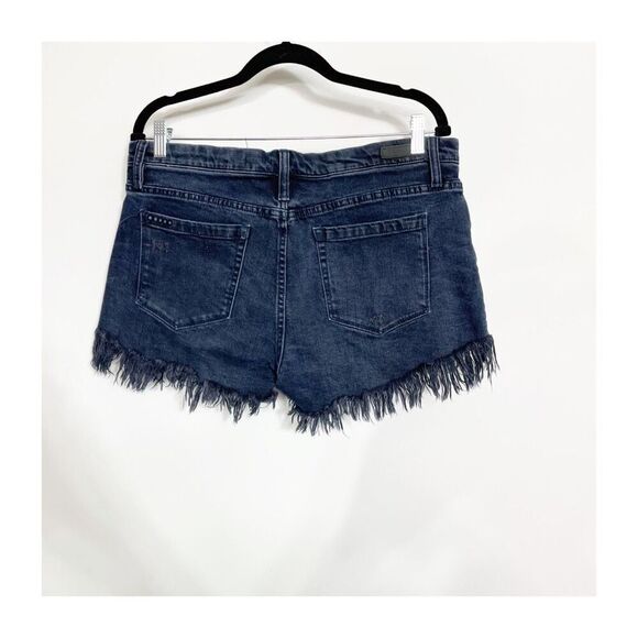 BLANKNYC Shorts Womens 31 Distressed Cutoff Little Queenie Denim Jeans Blue - Picture 4 of 5